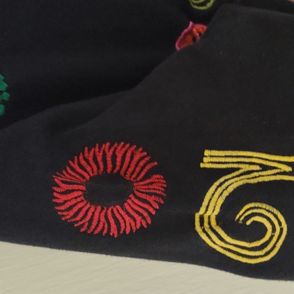 Michael Simon Lite Y2K 2000 Art to wear Cropped Sweater Medium Artsy Bohemian - Picture 3 of 6